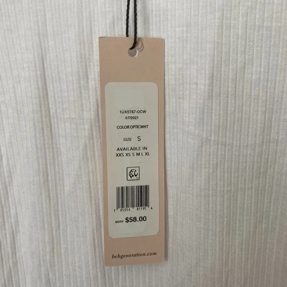 BCBGeneration White Long Sleeve Shirt | Size Small | NWT